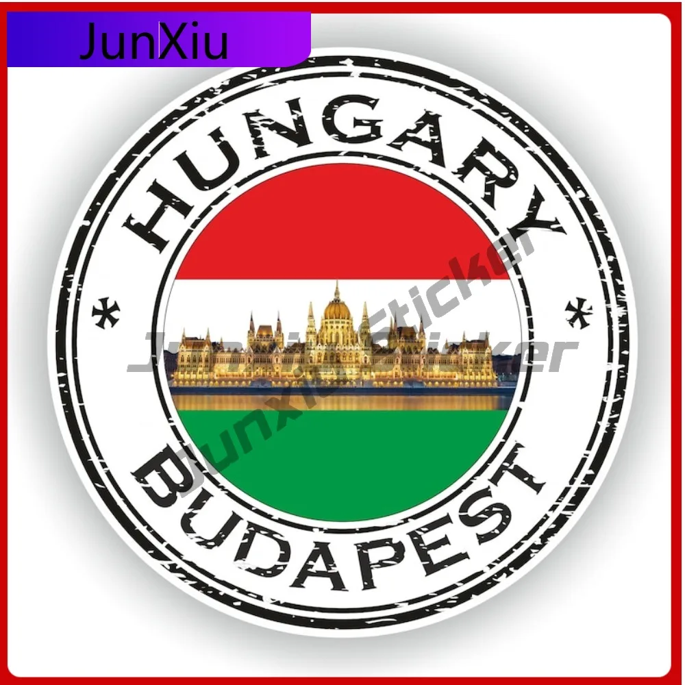Budapest Seal Round Flag Beautiful Automotive Exterior Accent Applied To Vehicle Exterior Bodywork And Glass