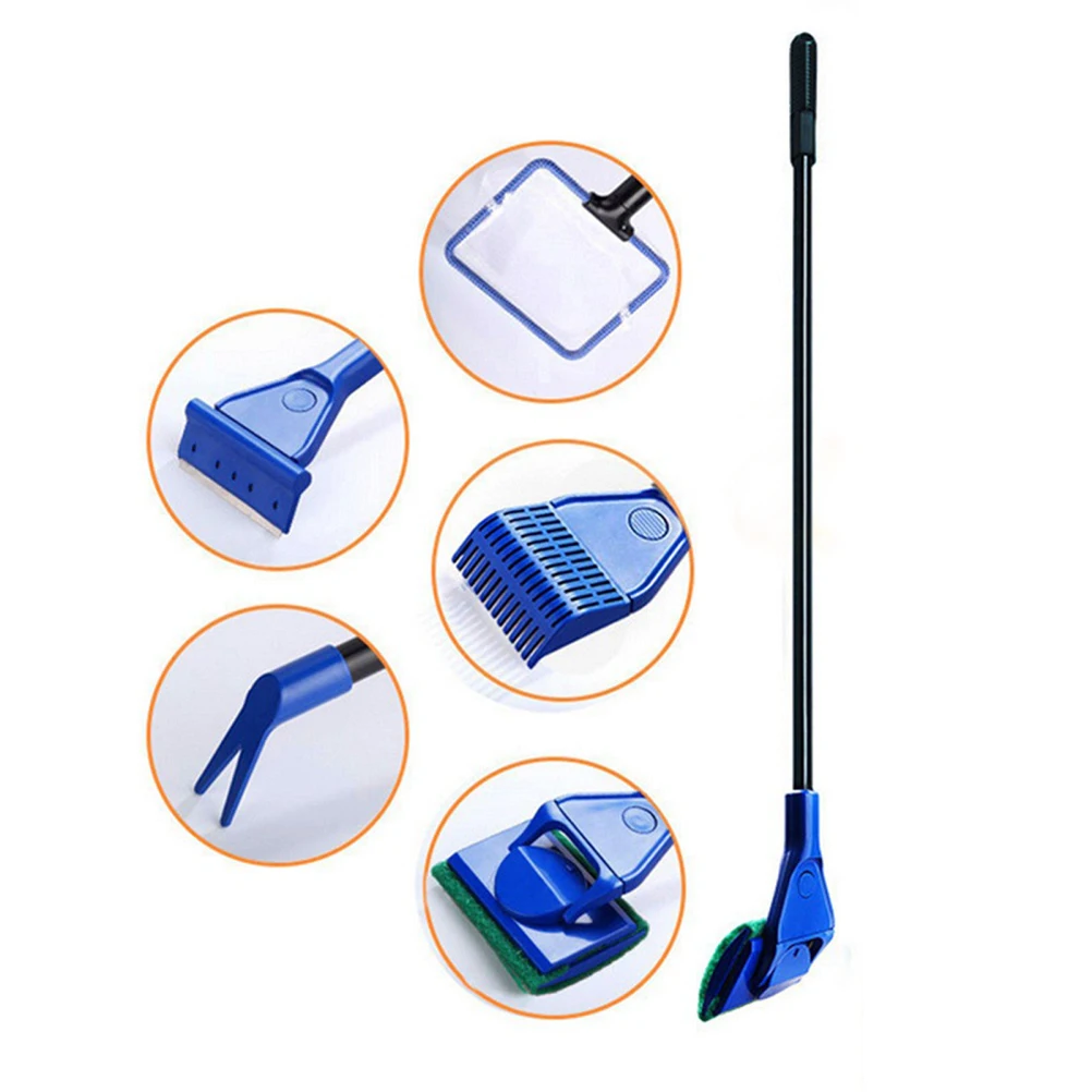 

Fish Tank Cleaning Brush Set Bait Spatula Aquarium Algae Scraper Accessories Tanks and Aquariums Cleaner Tools Kit