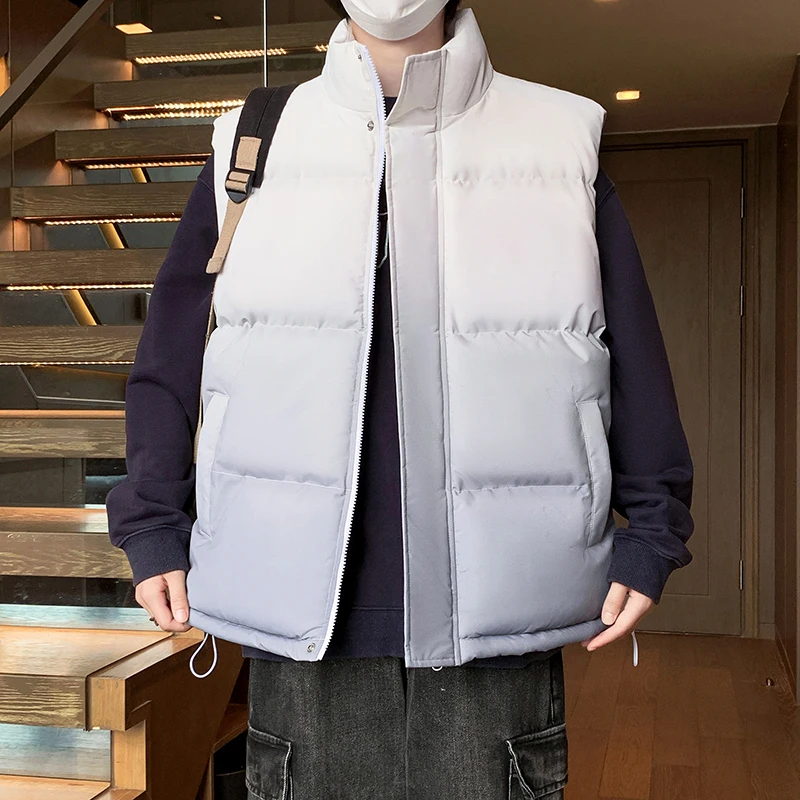 

2025 New Style Cotton Fashion Trendy Versatile High-quality Comfortable Cool Vest Men's Gradient Vest Outdoor Sports Vest Jacket