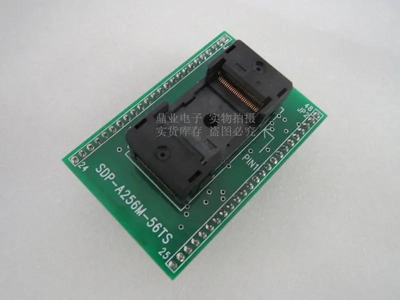 

TSOP56-DIP48 SDP-A256M-56TS Гнездо для проживания позолоченная IC испытательное сиденье Испытательный стенд для гнезда