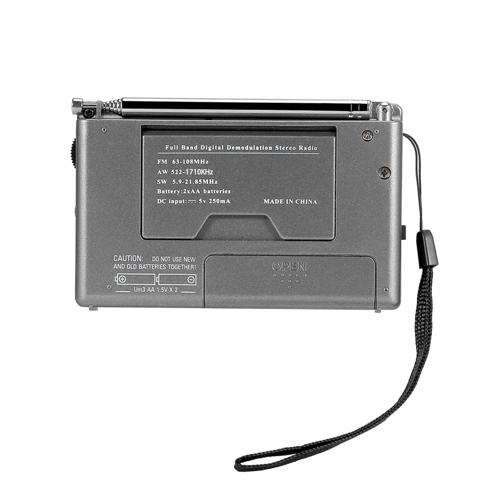 أجهزة الراديو الصغيرة المحمولة FM/MW/SW استقبال مع منبه رقمي على مدار الساعة راديو FM استقبال راديو محمول مكبر صوت ستيريو