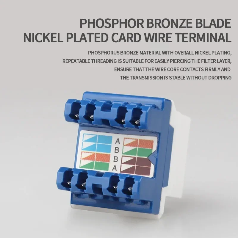 10 قطع CAT6A RJ45 مقبس وحدة الشبكة، أداة - تصميم مجاني، سرعة 10 جيجابت، مثالية لشبكة المنزل والمكتب