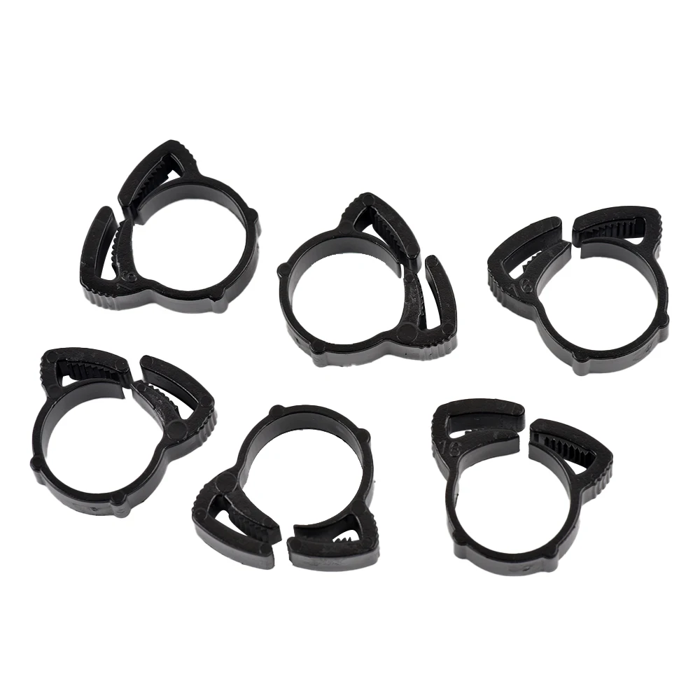 

10pcs Hose Clamps DN16 Plastic Line Water Pipe Strong Clip Spring Cramps Fuel Air Tube Fitting Fixed Tool