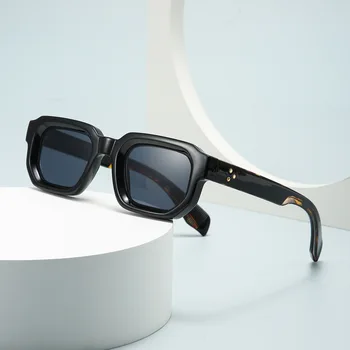 Modne nity dekoracyjne okulary przeciwsłoneczne dla kobiet mężczyzn Brand New kwadratowe odcienie gradientowe okulary UV400 okulary przeciwsłoneczne