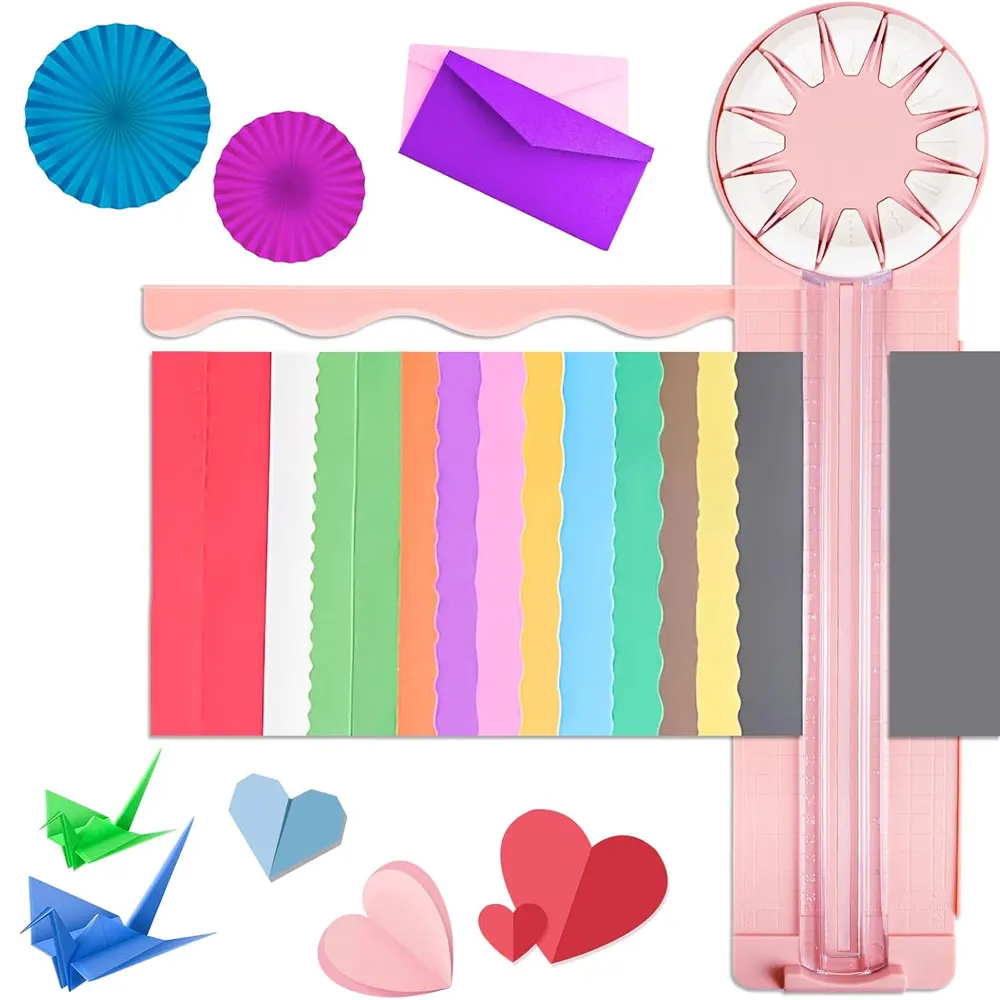 Multi-functional Paper Cutter, 12-in-1 Paper Cutter, Portable Paper Cutter, Suitable for Craft Paper, Scrapbooks, Postcards, Etc