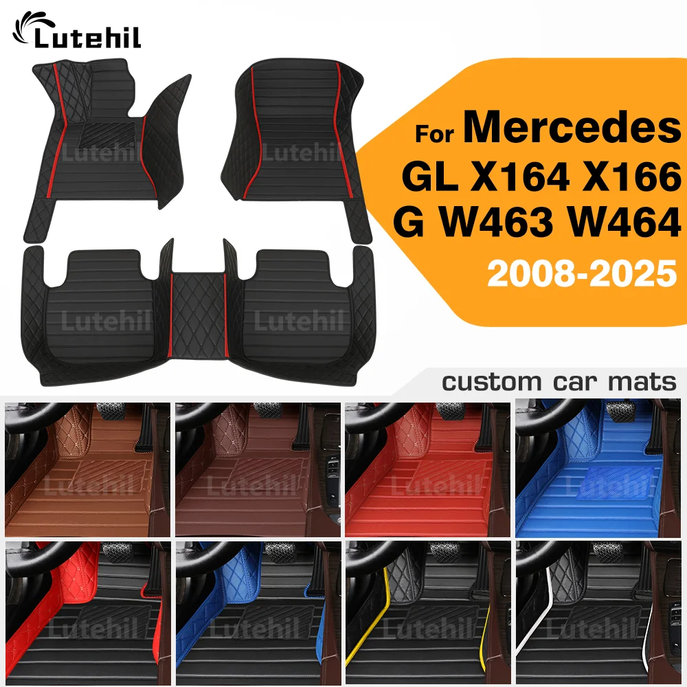 

For Mercedes Benz GL class X164 X166 G class W463 W464 2008-2025 Custom Car Floor Mat Carpet Cover Interior Accessories
