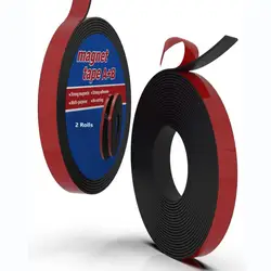15mm Wide, A+B Magnetic Tape, Magnetic Strips with Adhesive Backing-Magnetic Tape for Crafts, Self Adhesive Magnet Roll Side A+B