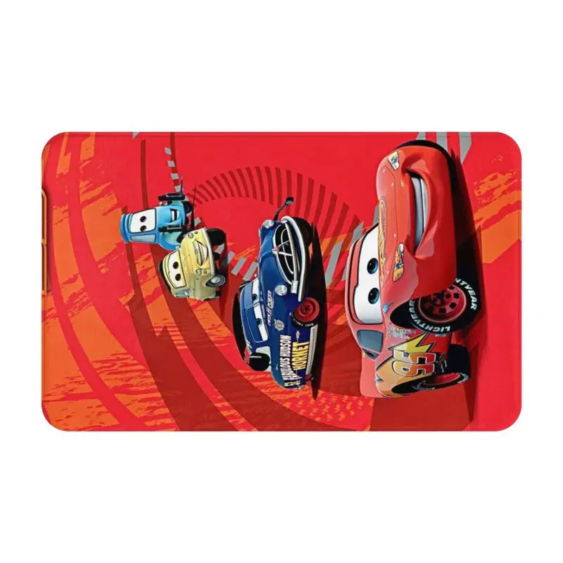 Custom Lightning Mcqueen Cars Front Floor Door Entrance Mat Outdoor Bath Kitchen Doormat Bedroom Carpet Rug