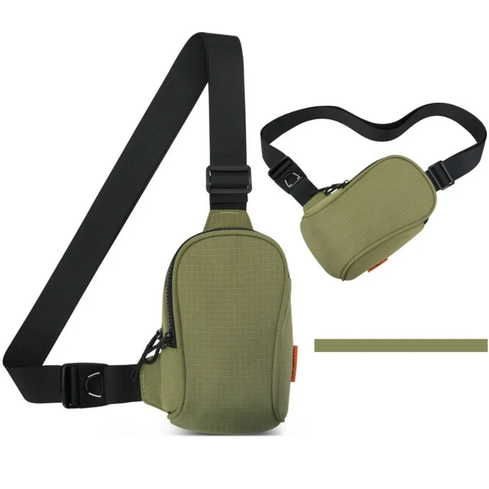 

Solid Color Mobile Sports Chest Bag Chest Pack Lightweight Mobile Shoulder Bag Wear Resistant Storage