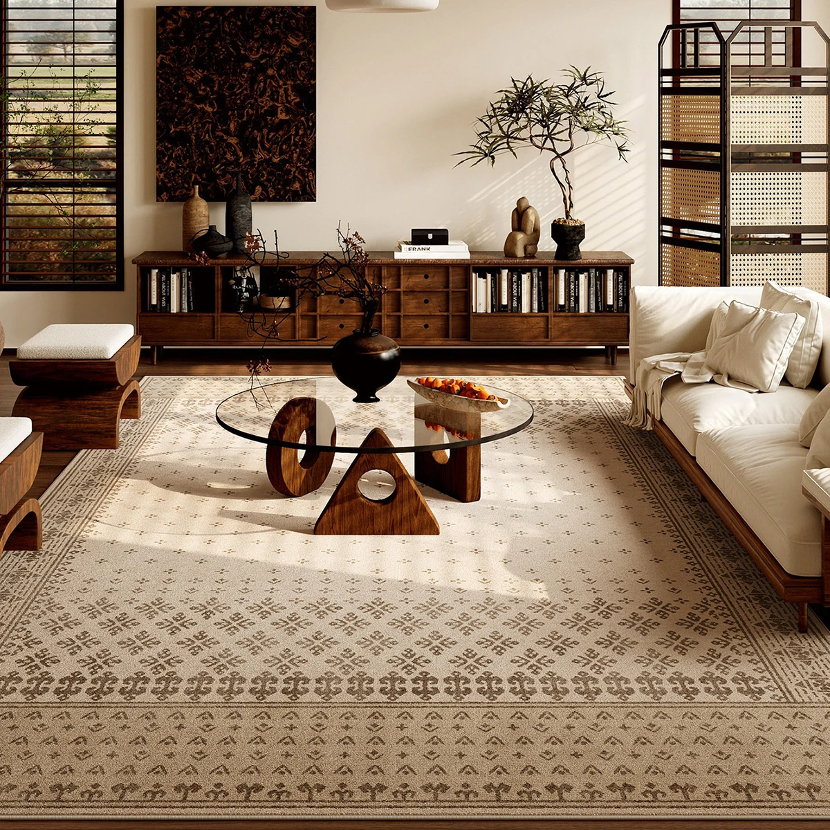 Retro Geometric Pattern Large - Home Decor Online Game recension och pris