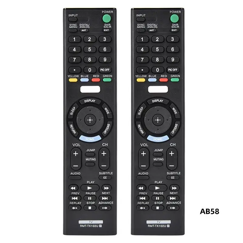 2X Smart TV Fernbedienung Für Sony Rmt-Tx102u Für Rmt-Tx100d Rmt-Tx101j Rmt-Tx101d Rmt-Tx100e Rmt-Tx101e Rmt-Tx200