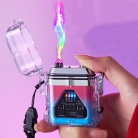 Brand New Transparent Shell Double Arc USB Electronic Lighter TYPE-C Fast Charge COB Lighting Plasma Lighter Electric Waterproof