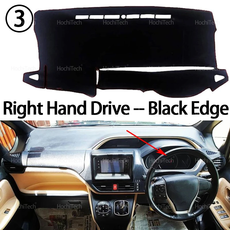 Für Toyota Noah Toyota Voxy Toyota Esquire 3Gen R80 2014-2019 Dashboard Abdeckung Pad Auto Liner Anti-Uv matte Sonnenschirm Dashmat Teppich – Detail 11