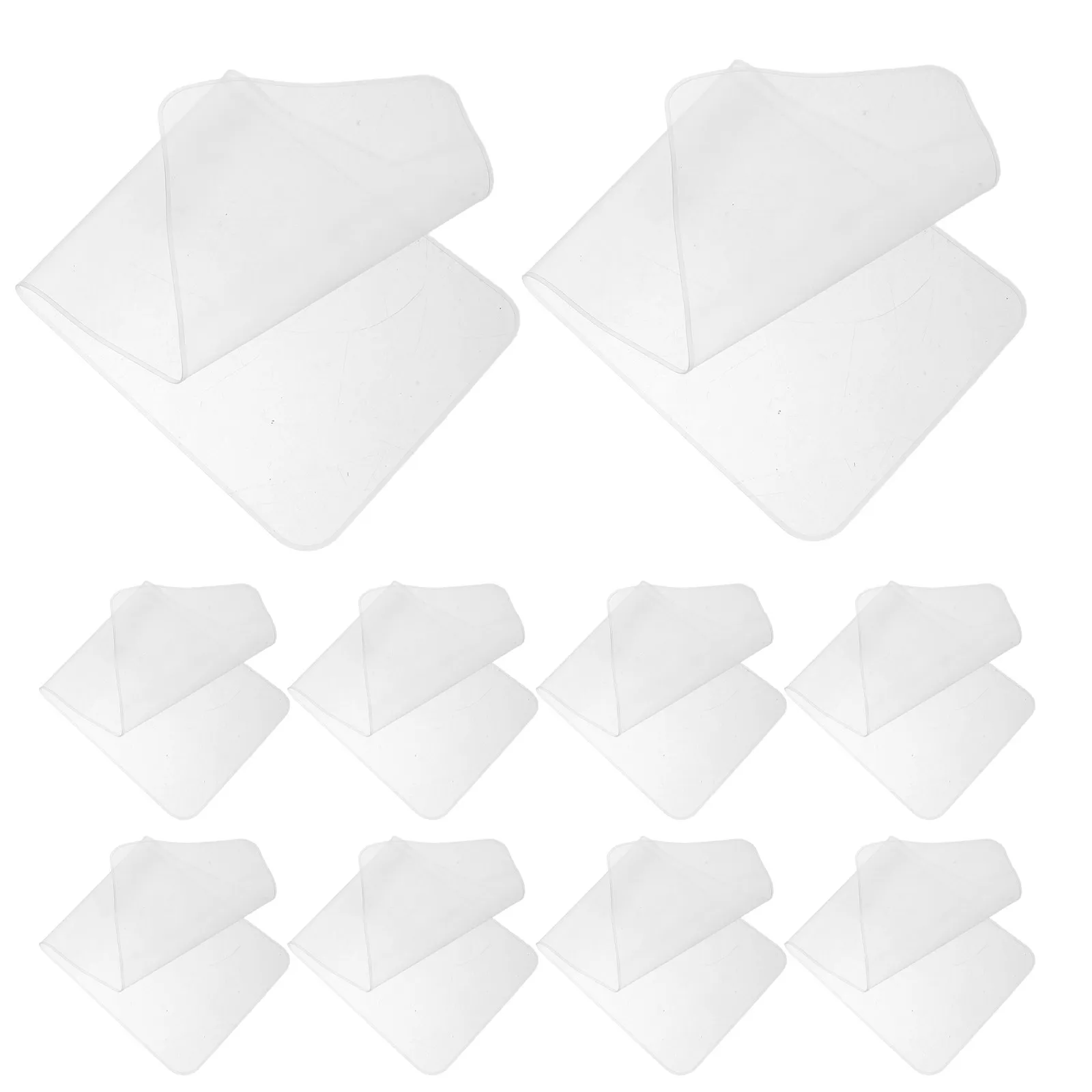 10Pcs Clear Keyboard Protector Ultra Thin Silicone Keyboard Cover Dustproof Waterproof for 15-17 Inch Laptop Home Office Use