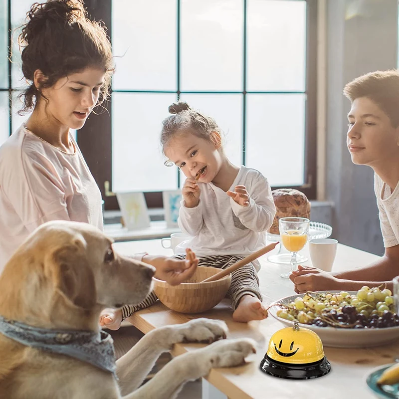 กระดิ่งเรียกใช้บริการกระดิ่งโต๊ะอาหารค่ำสำหรับพนักงานครัวร้านอาหารบาร์โรงแรมโรงเรียน-2แพ็ค