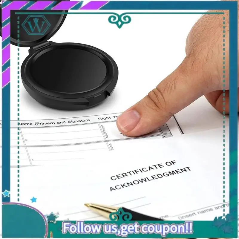 Verbeterde Vingerafdruk Inktkussen Geen Wassen Sneldrogend Draagbaar Sneldrogend Inktkussen 1 STKS Plastic