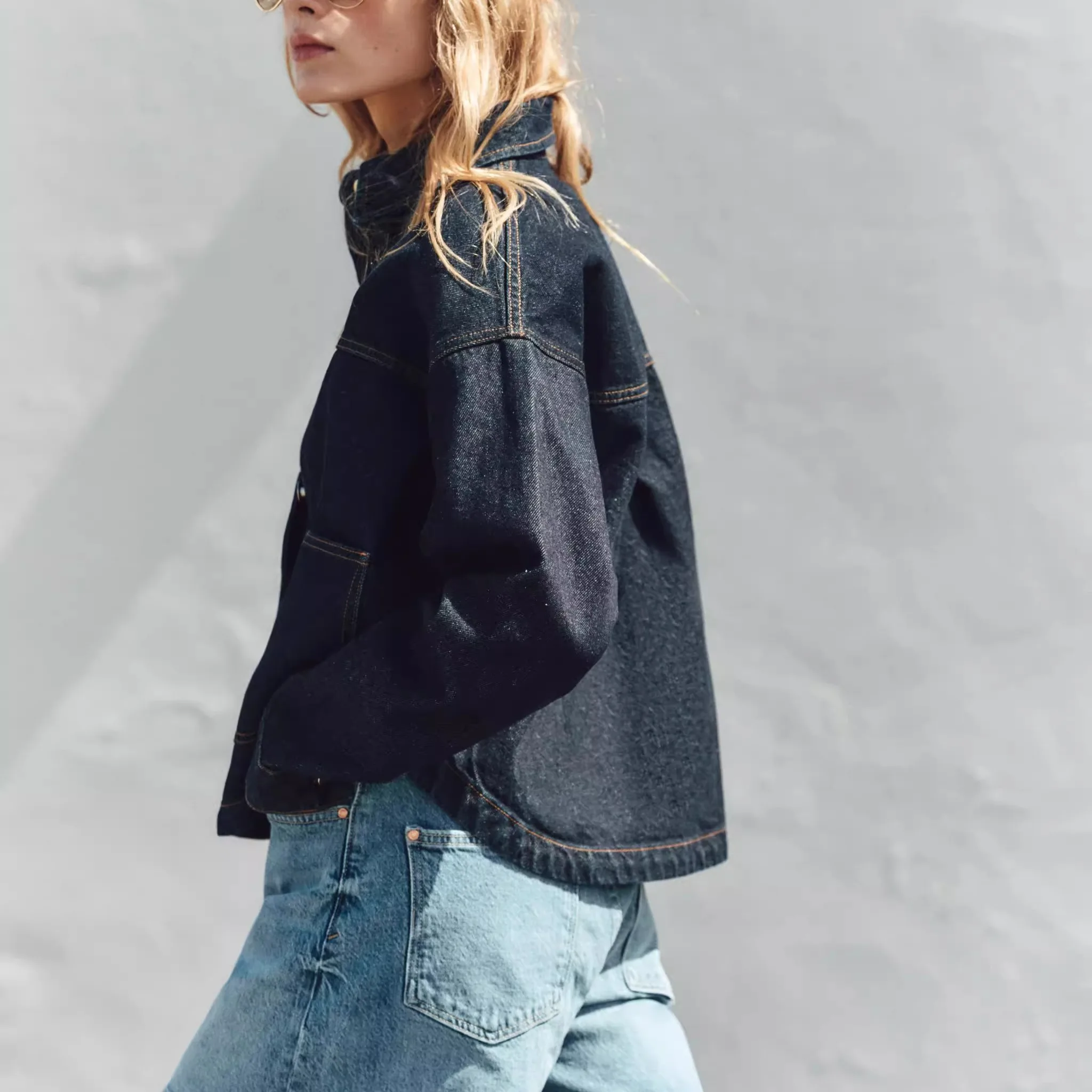 

Весна 2023, новая женская джинсовая одежда Jaet ket, украшенная верхняя одежда, длинный воротник све, застежка на пуговицы, стандартный крой, для поездок на работу