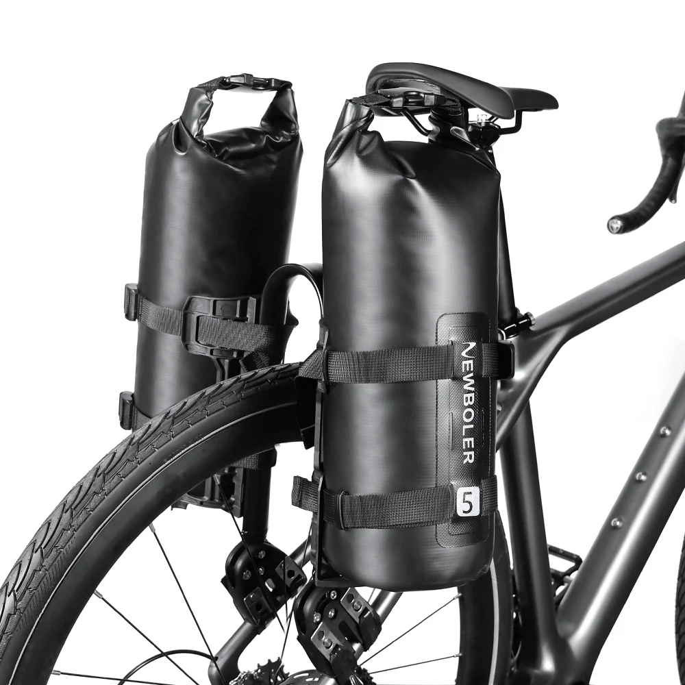 AliExpress NEWBOLER Waterproof Bicycle Front Fork Bag Portable Bike Bag Bikepacking Luggage Bag Bicycle Rear Shelf Bicycle Luggage Carrier