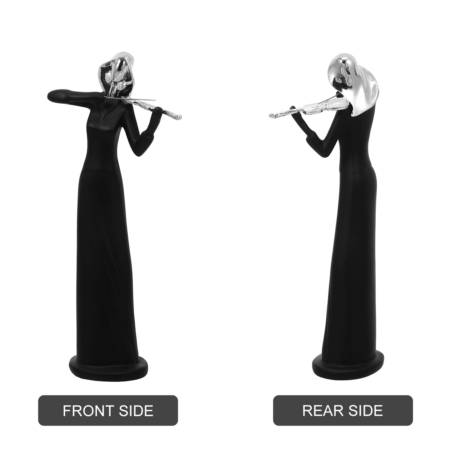 

Retro Musician Sculpture Resin Desktop Ornament Creative Art Craft Decoration for Home Office Living Room Bedroom Study