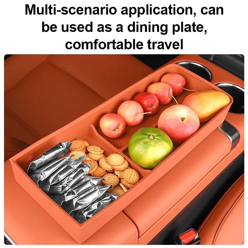 اكسسوارات ل Changan Deepal S09 2025 2026 ثلاجة السيارة صندوق تخزين من السيليكون عدم الانزلاق صينية تخزين بطانة حماية من السيليكون الثابتة