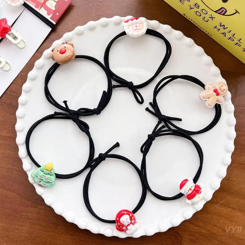 1~10PCS Bangs Clip Christmas Cartoon High Elastic Headband Clothing Accessories Best Seller Broken Hairpins Santa Claus