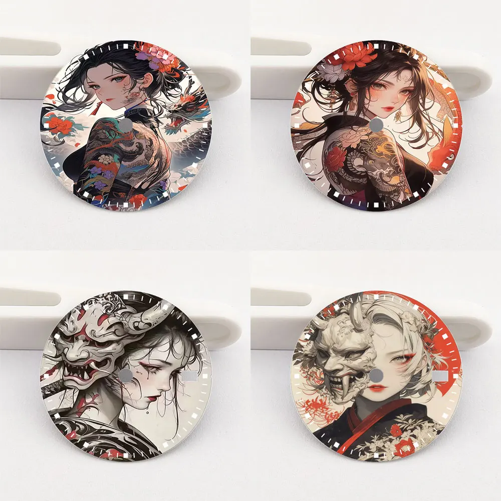 28.5mm Dial Watch NH35 Dial Creative Color Printing Series Dial Is Suitable for NH35/36 Movement Watch Accessories