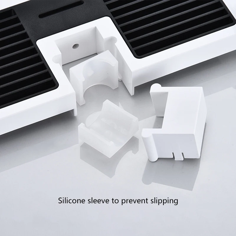 Bad Dusche Set Multifunktion abs Regal Slip Anti Rost schwarz und Gold Licht Luxus-Stil