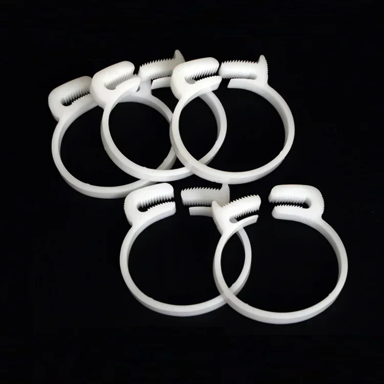 10pcs Hose Clamps 3.8mm ~ 59mm White/Black Plastic Line Water Pipe Strong Clip Spring Cramps Fuel Air Tube Fitting  Fixed Tool