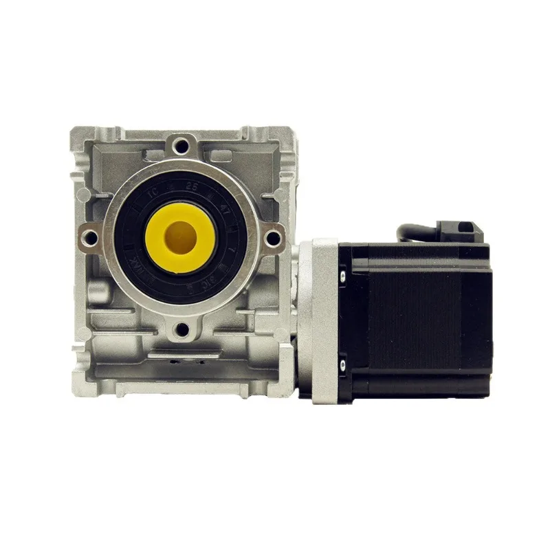Two-phase 57 worm gear reduction stepper motor, motor torque 1.3NM reduction ratio 5-80