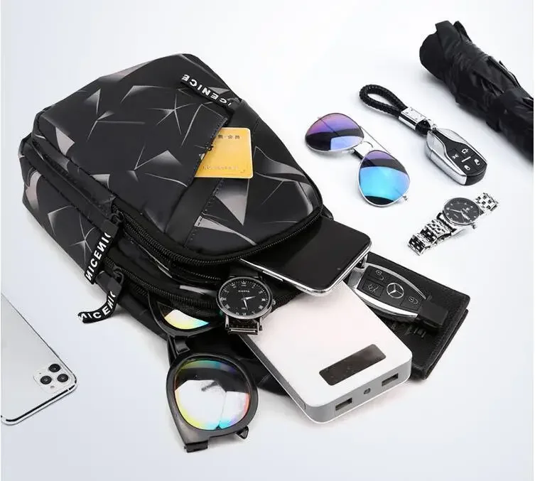 Brusttasche, lässige wasserdichte Umhängetasche für Herren, trendige Sporttasche, multifunktionale kleine Tasche, Umhängetasche – Detail 13