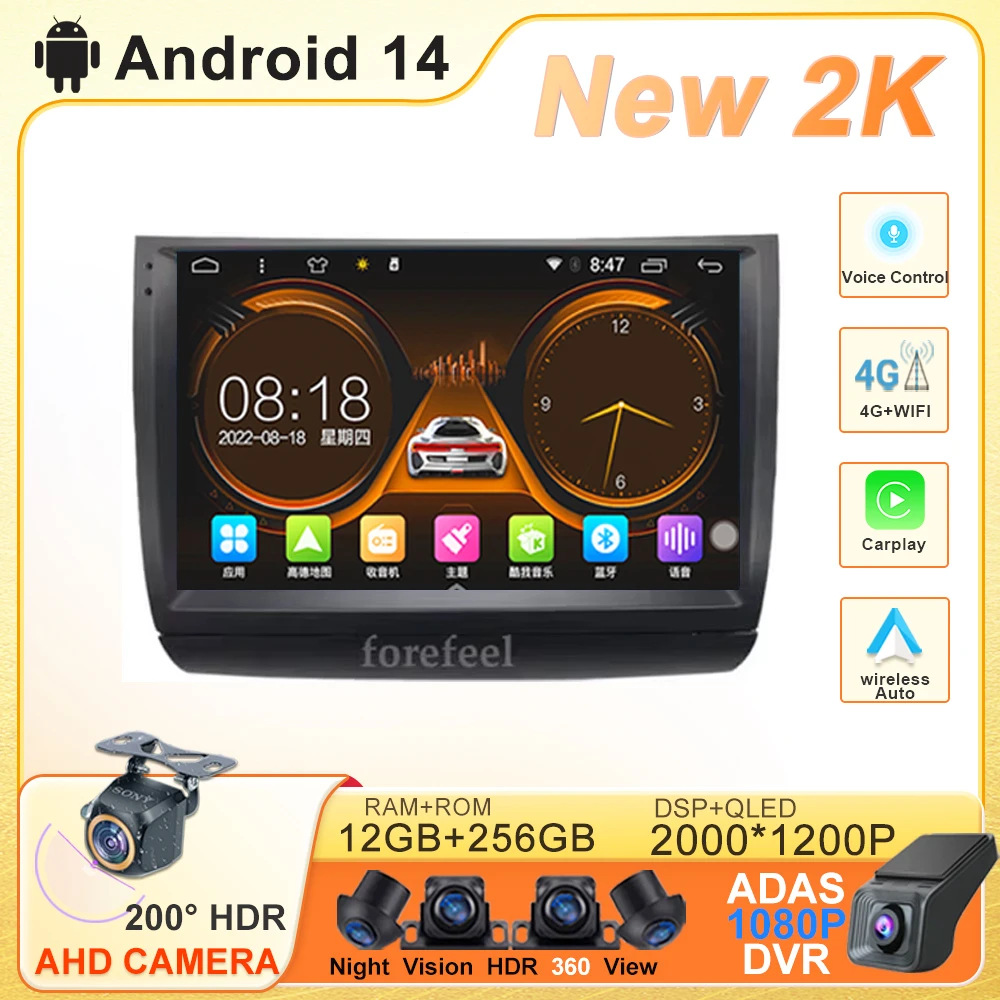 

Android 14 For Toyota Prius 20 2003-2009 Carplay Auto Radio Multimedia Stereo head unit Player Navigation Screen GPS 2din DVD