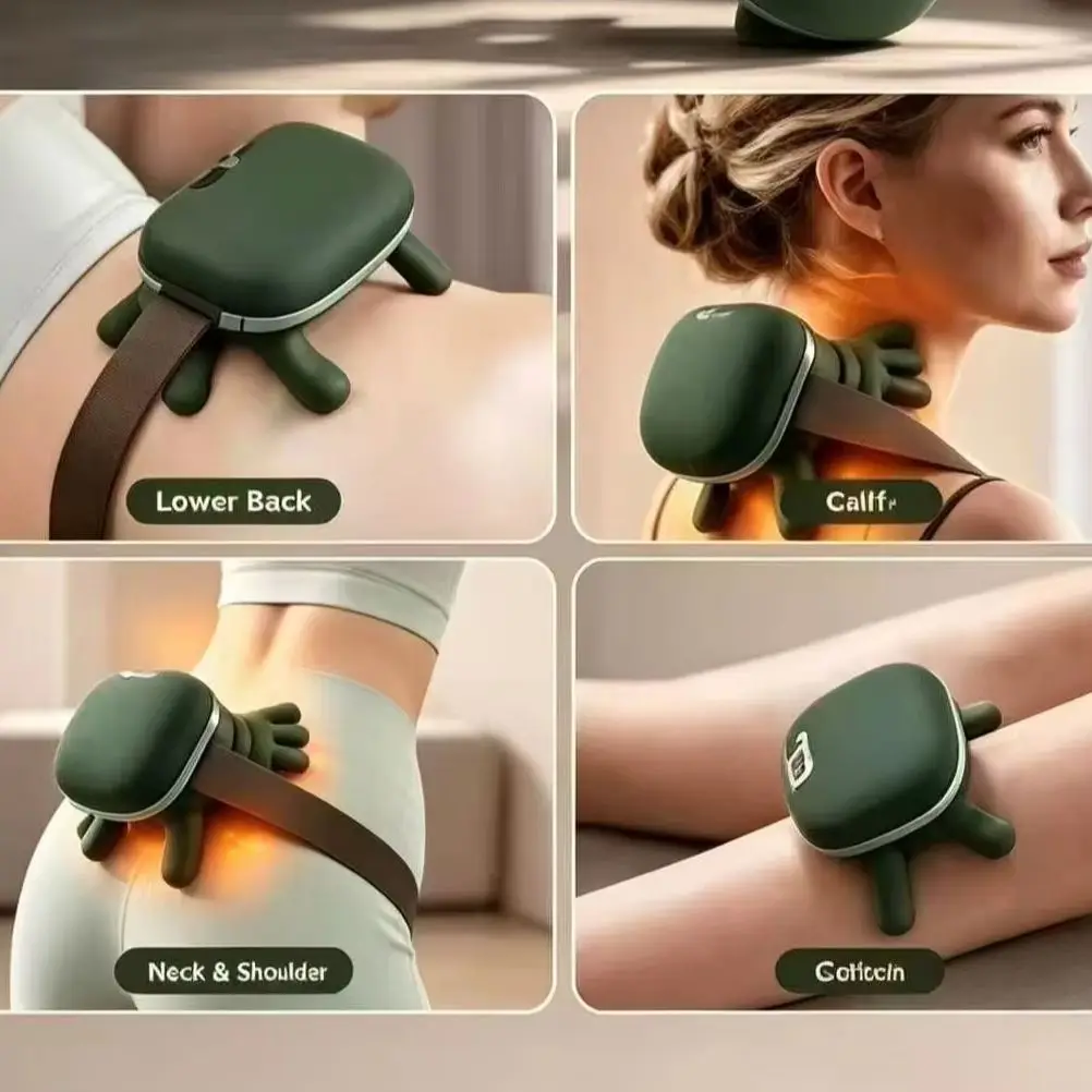 Bionic Finger Neck Shoulder Massager Cervical Trapezius Kneading Shawl Silicone Bionic Hand