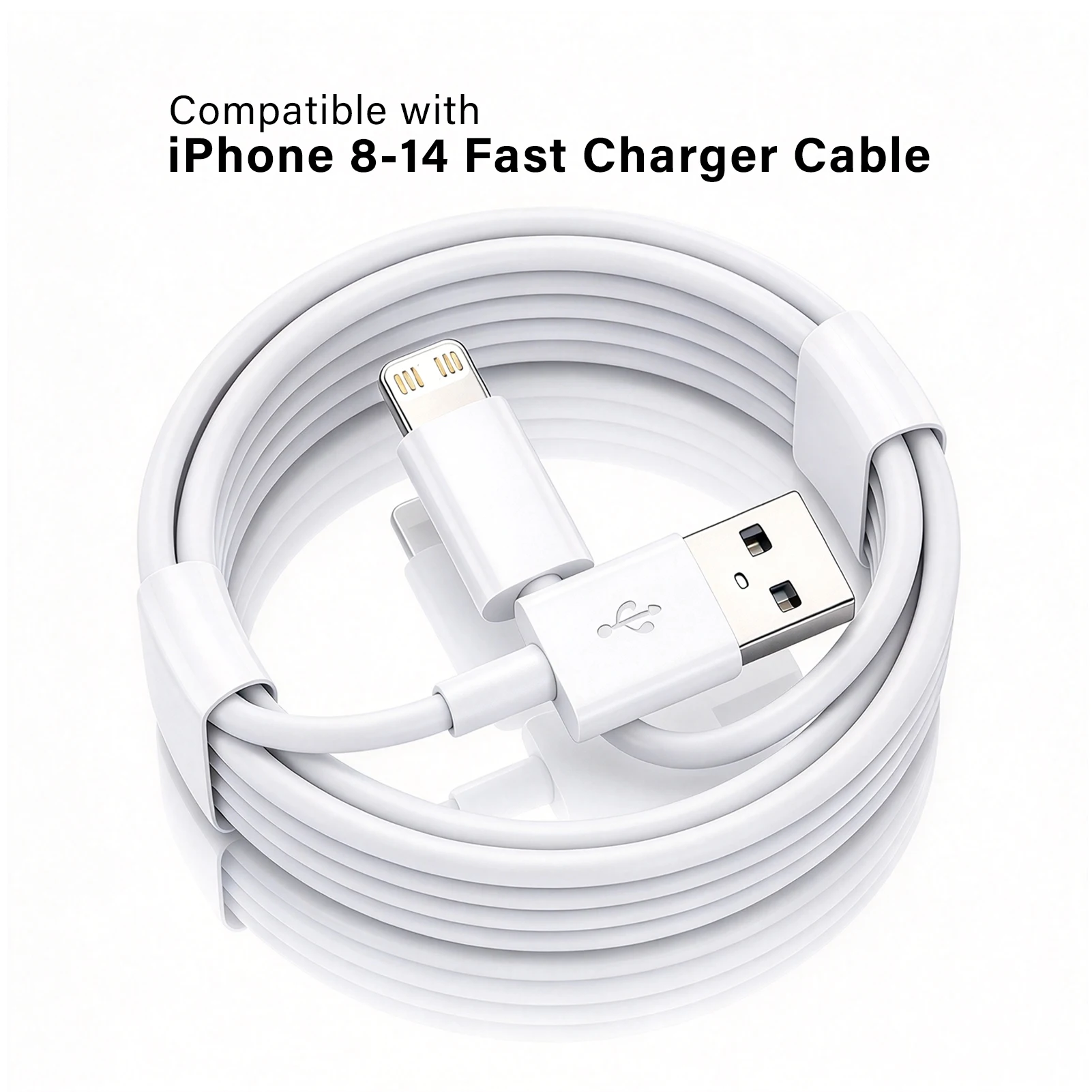3pcs 1pcs for iPhone Charger Cable USB-L Data Cable USB A Charging Cable Suitable for iPhone 13 12 11 14 x 8 charger line core