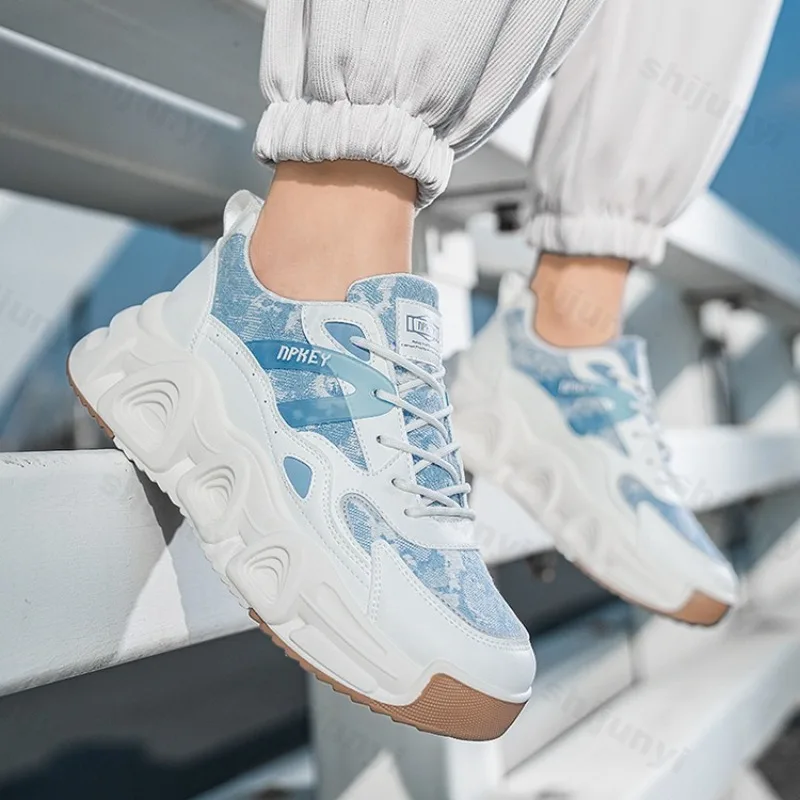 

Fashion Trend Casual Low Top Thick Soled Sports Shoes for Men 2025 Autumn Mesh Breathable Comfortable Versatile Chunky sneakers
