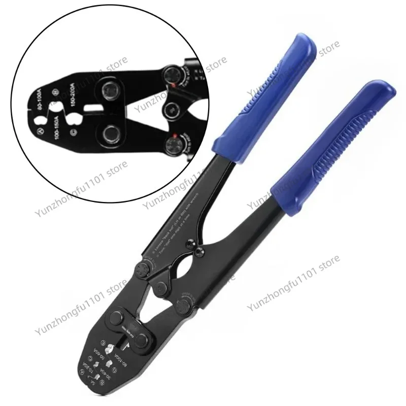 1PC Open Nose Crimping Pliers 5-200A Wire Stripper Terminal Crimping Tool Set Copper Nose Battery Lug Crimping Tools for Electri