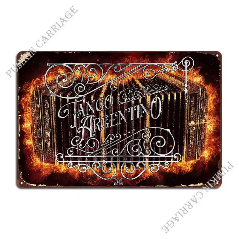 Tango Argentino Metal Signs Garage Plaques Party Customize Cinema Pub Tin Sign Poster