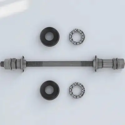 

1 set Mountain Bike Rear Axle High Strength Smooth Ball Bearing Hub Durable Replacement Compatible With Most Bikes Grey Finish
