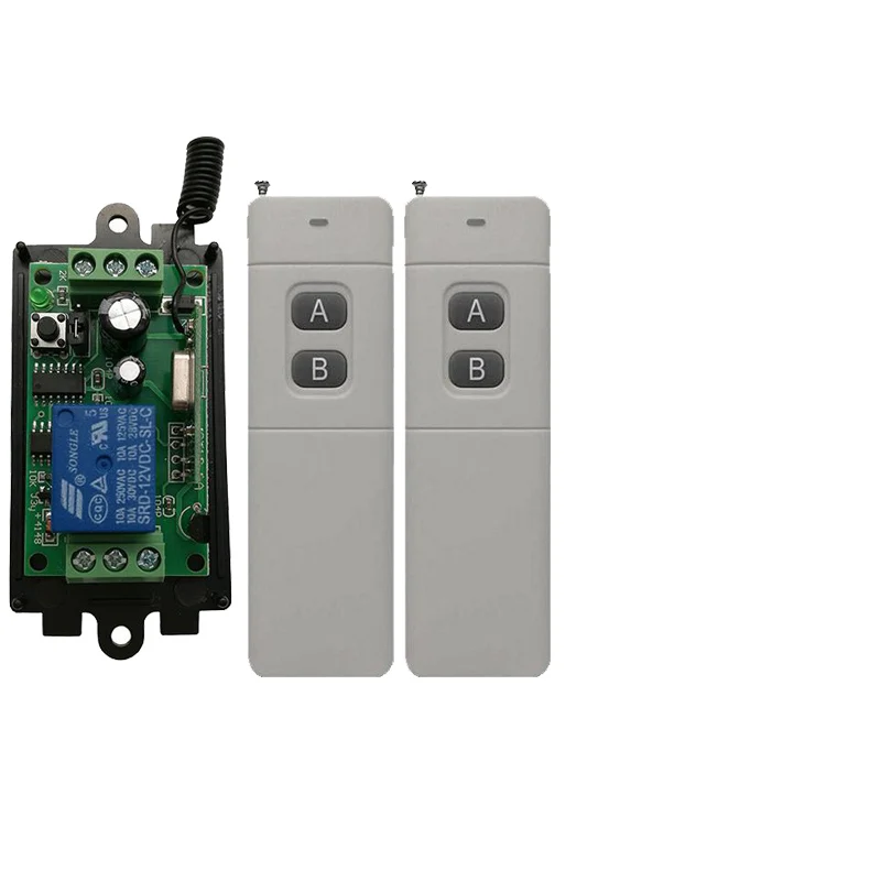 3000M Long Range DC9V 12V 24V 1CH 1 CH RF Wireless Remote Control Switch System,315/433.92 Mhz,Transmitter+Receiver Garage Doors