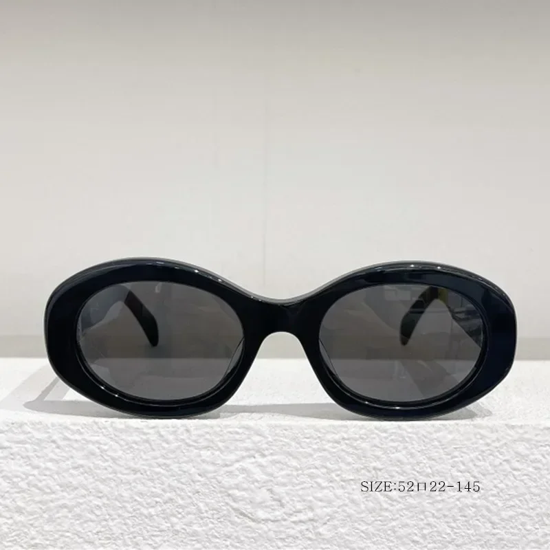 Gafas de sol con forma de ojo de gato para mujer, lentes de acetato ovaladas, estilo Retro, Sexy, UV400, marca de moda, 2024, novedad de 40194