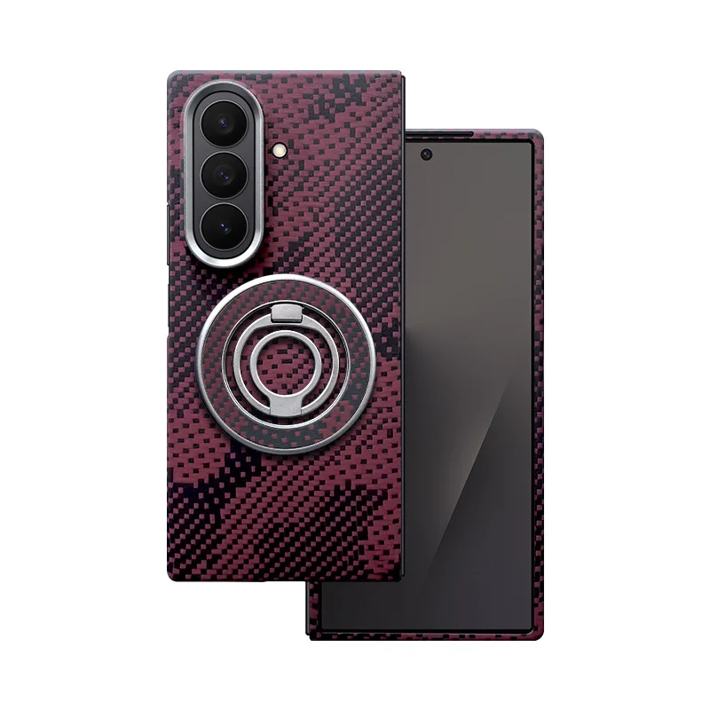 For Samsung Galaxy S25 S26 Ultra Z Fold 7 8 6 W26 S26 S25 Plus Edge Genuine Carbon Fiber Aramid Case Ultra thin Protective Cover