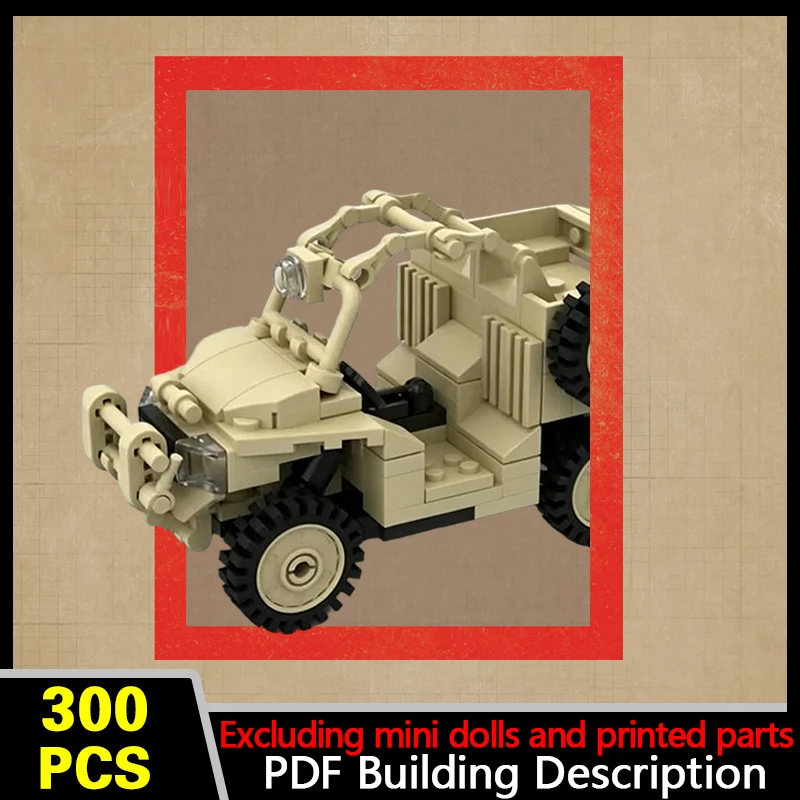 MRZR-D2 All-Terrain Vehicle Model MOC Building Bricks War Equipment Modular Technology Gifts Holiday Assemble Children Toys Suit