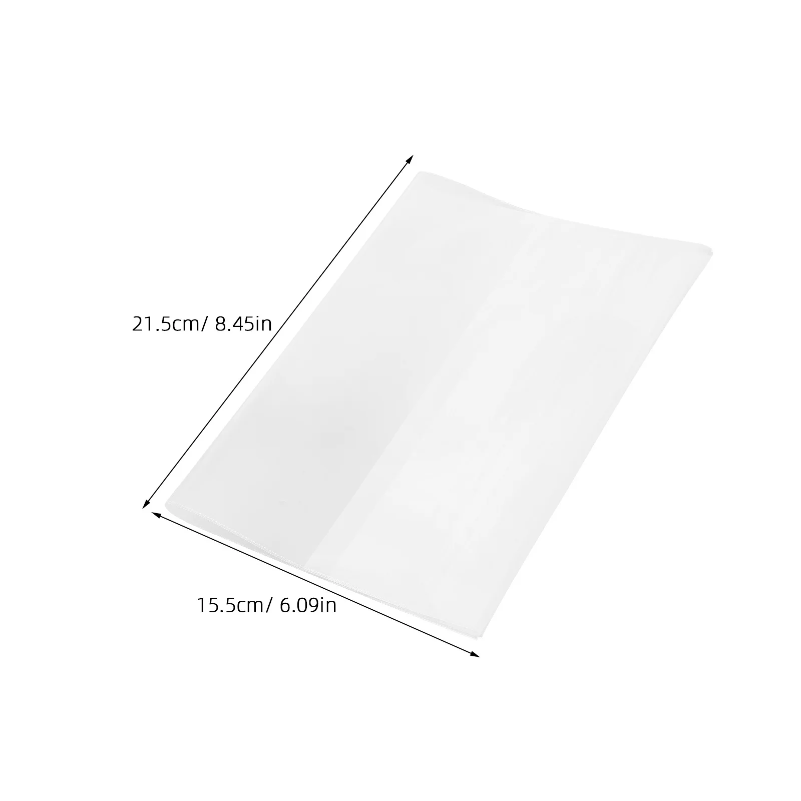 10Pcs Waterproof Clear Book Covers A5 Size Transparent Plastic Protective Sleeve for Textbook Notebook Paper Covers
