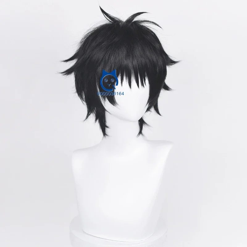 Anime Okkotsu Yuta The Movie Jujjutsu Kaiisen Fashion Cosplay Short Black Wig for Party Comic Con Heat Resistant Synthetic Hair