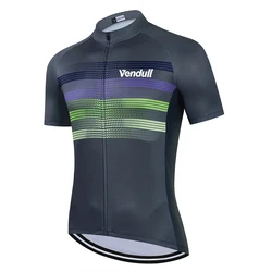 Vendull cycling jersey 2024 Men Cycling Jersey Short Sleeve Top Shirt Bicycle Outdoor Sport MTB Jersey Maillot Ciclismo Hombre