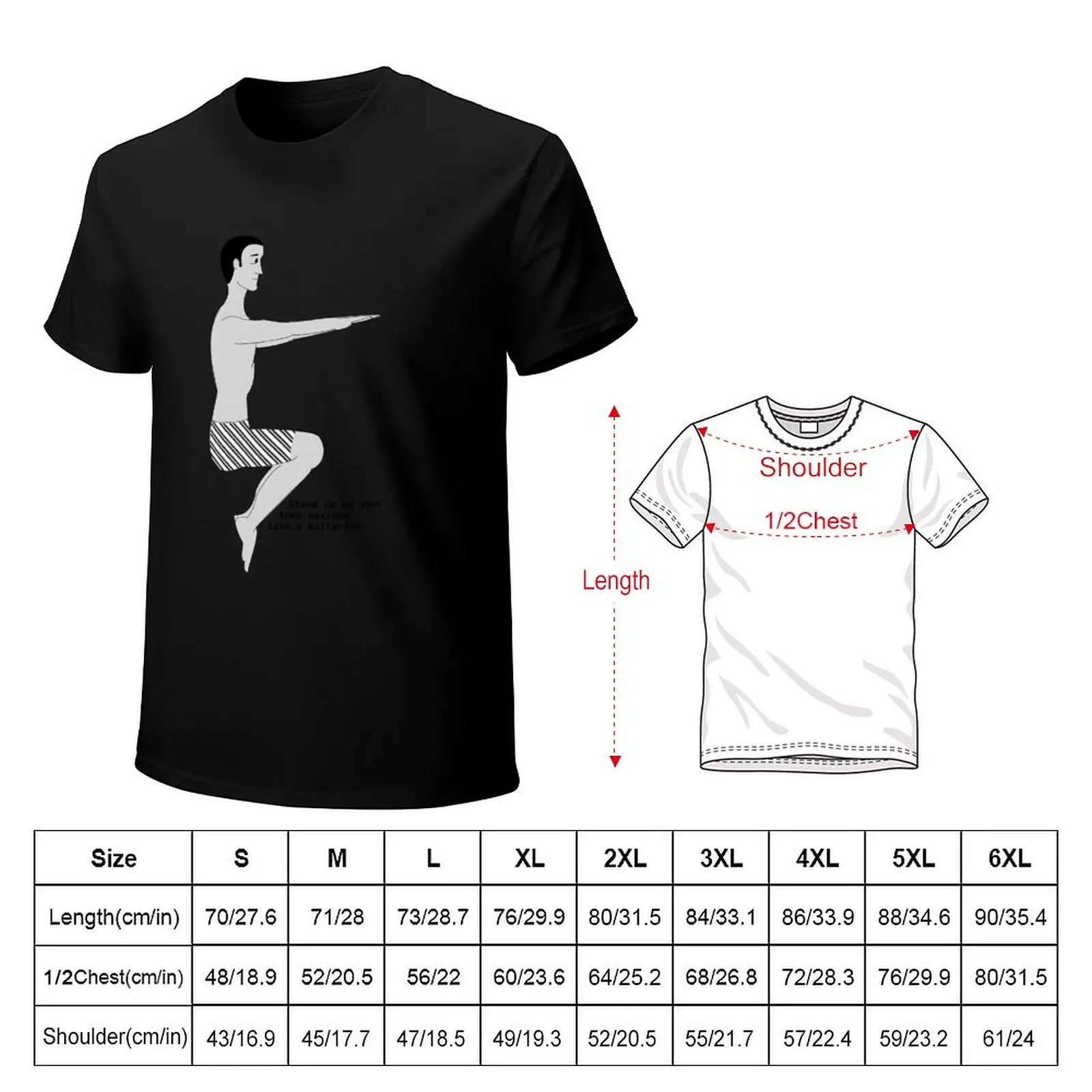 Stand up on your toes maximum like a ballerina T-Shirt Simple Casual Short Sleeve Tee