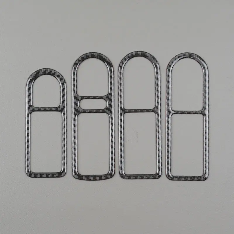 

Для VW Golf 4 Jetta Bora MK4 R32 GTI 1999-2004 Стайлинг автомобиля из настоящего углеродного волокна, внутренняя дверная ручка, чаша, рамка, накладка