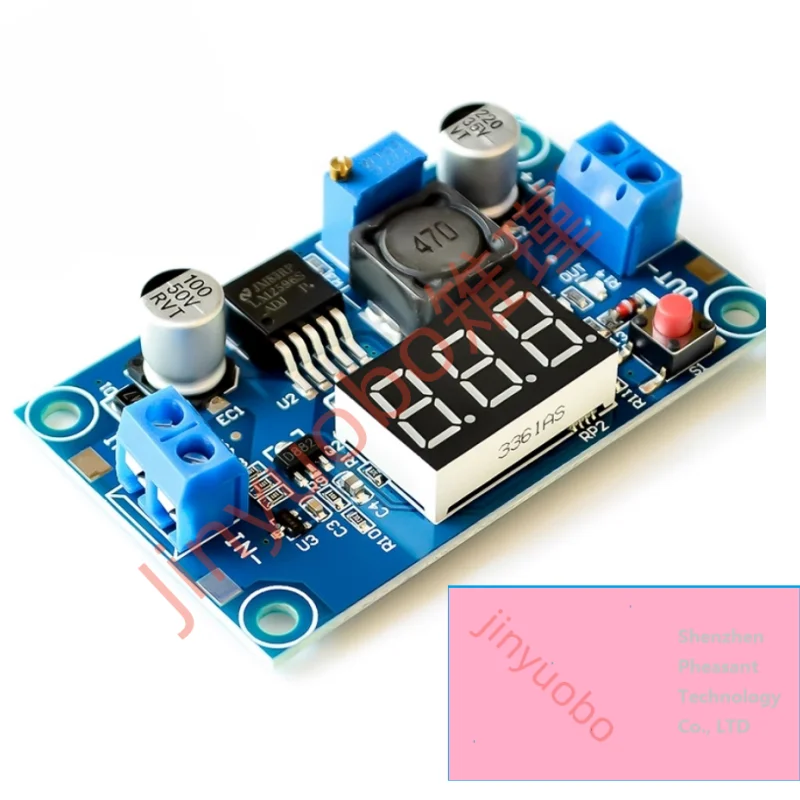 LM2596 Convertitore step down DC DC Regolatore di tensione Display a LED Voltmetro Adattatore buck da 4,0 ~ 40 a 1,3-37 V Alimentatore regolabile