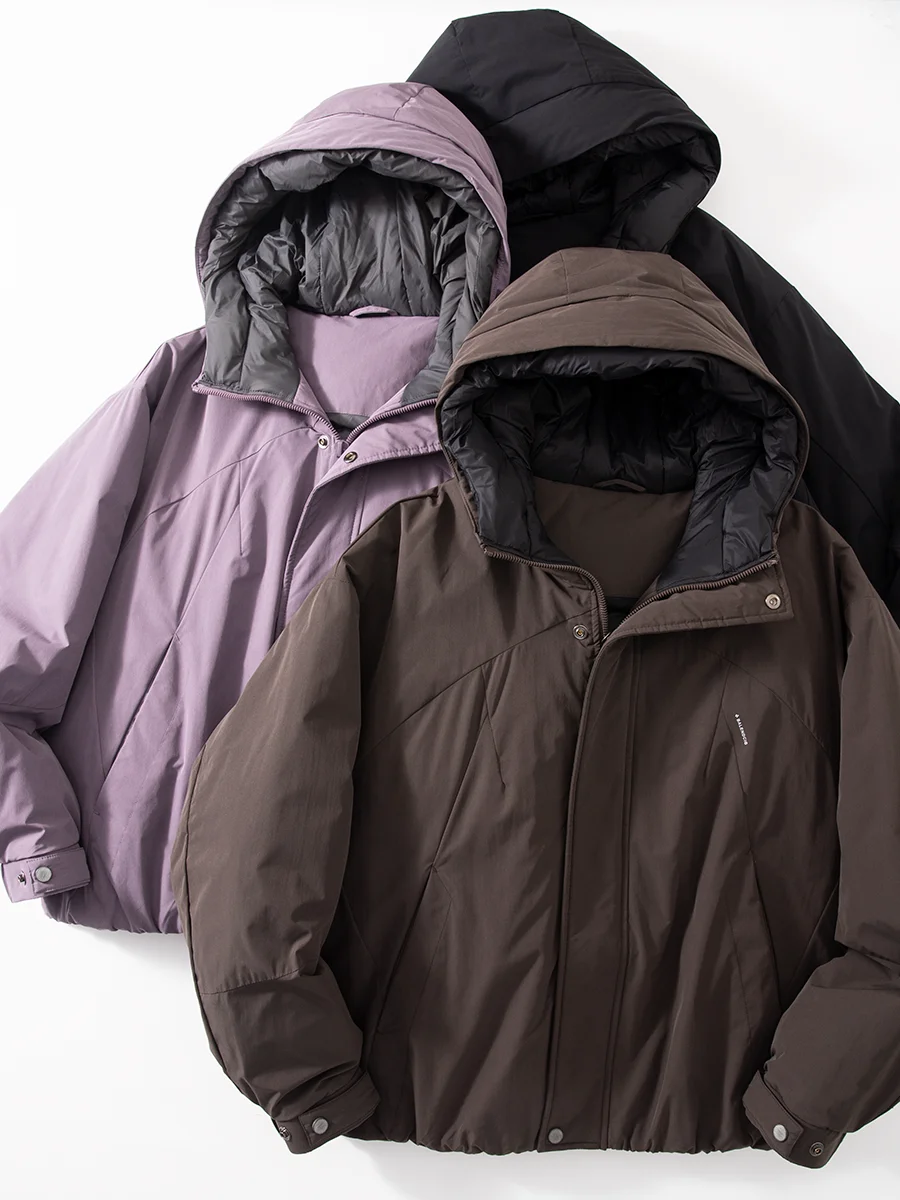 

Мужская зимняя пуховая куртка с капюшоном, теплая, для активного отдыха, унисекс, рабочая одежда, функциональная, ветрозащитная, машинная стирка