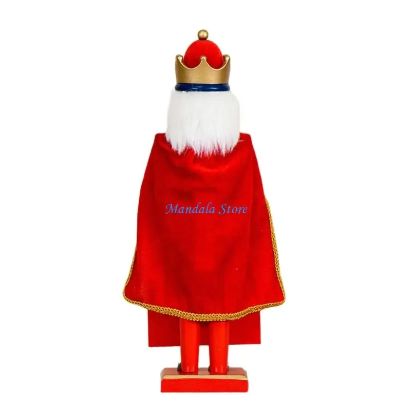 

U2JC Christmas Nutcrackers Ornament Small Wooden Soldier Christmas Decorations Nutcrackers Figure Ornament for Table Shelf