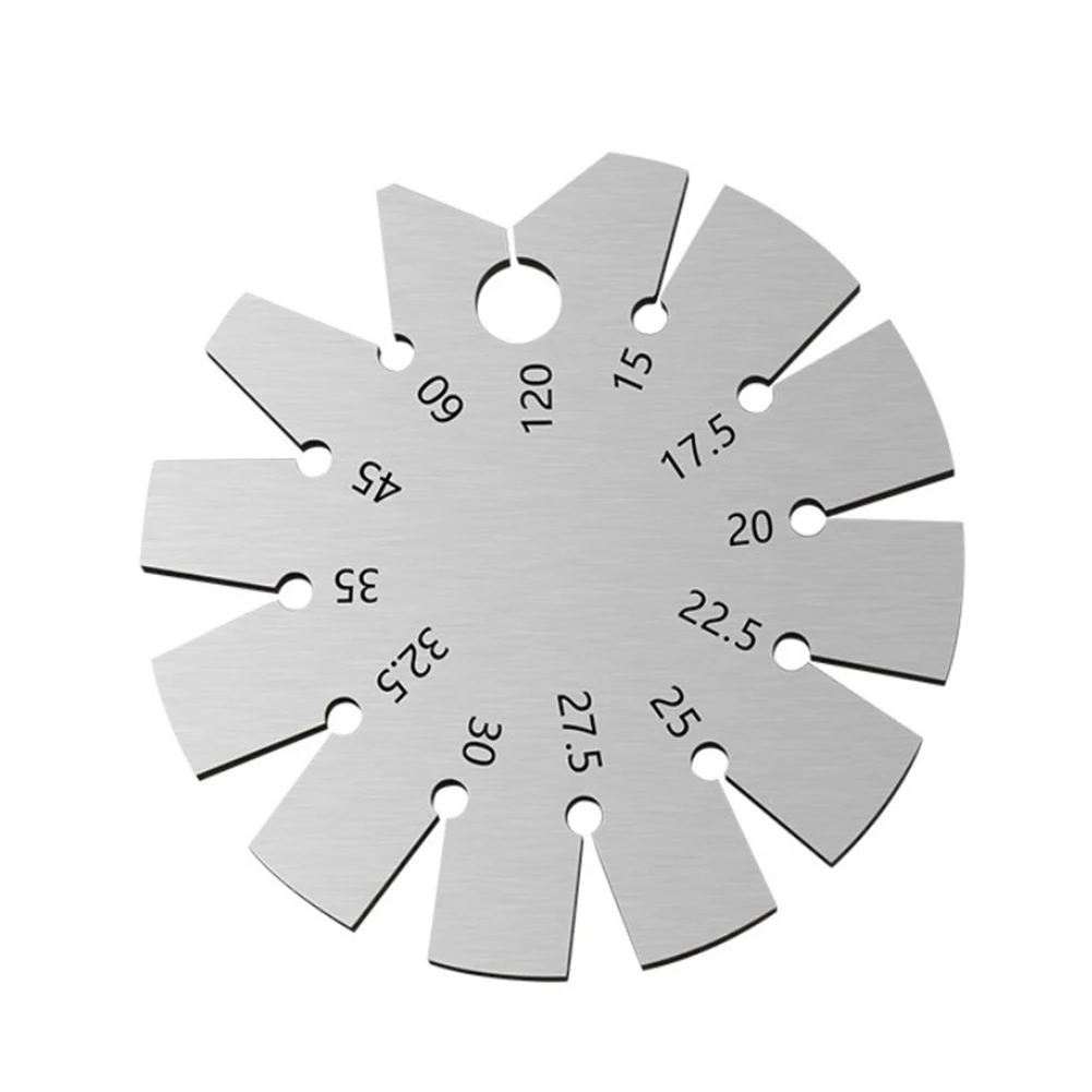 ไม้โปรแทรกเตอร์มุม BEVEL Gauge งานไม้เครื่องมือวัด 15-120 องศาสแตนเลสสําหรับบดและ Honing